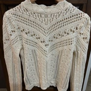 Mango Cream Knit Sweater